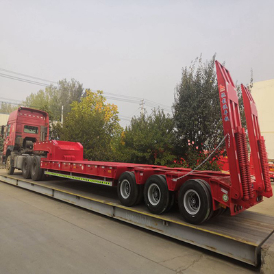 2024 40 FT 3 Άξονας Tri Axle Flat Bed Flatbed Container Semi Trailer με προσαρμογή