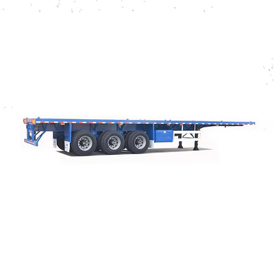 2024 40 FT 3 Άξονας Tri Axle Flat Bed Flatbed Container Semi Trailer με προσαρμογή