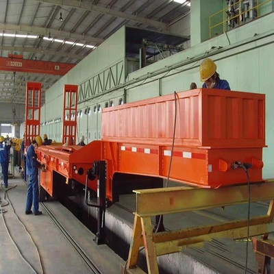 Αυτοαπορριπτόμενο 3 άξονα 60 τόνων 80 τόνων Lowboy Loader Lowbed Low Bed 3 Axltruck Semi Trailer