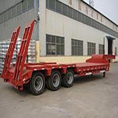 Κατεβατικό πόδι δύο ταχυτήτων βαρύ φορτίο Lowboy Lowbed Trailer για τη μεταφορά βαρέων μηχανών