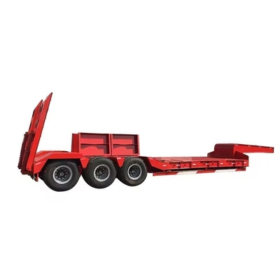 3 άξονες Iron Lowboy Low Bed Loader Bed Semi Trailer για βαριές μεταφορές