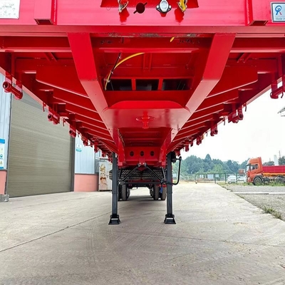 2240mm Περπατητήριος βαρύς φόρτος χαμηλόκρεμασμένο ημιτερόπτερο 3 άξονας 4 άξονες 18 μέτρα 40ft 40ton 60ton