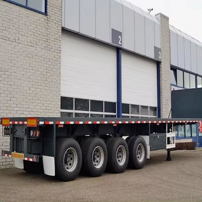 60-80-100 τόνους Lowboy 4 τεσσάρων αξόνων Low Bed Lowbed Truck Trailer Manufacture