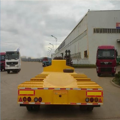 60-80-100 τόνους Lowboy 4 τεσσάρων αξόνων Low Bed Lowbed Truck Trailer Manufacture