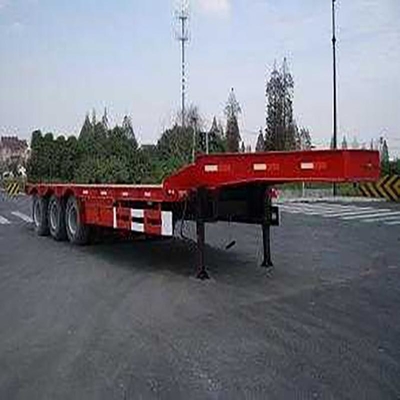 60-80-100 τόνους Lowboy 4 τεσσάρων αξόνων Low Bed Lowbed Truck Trailer Manufacture