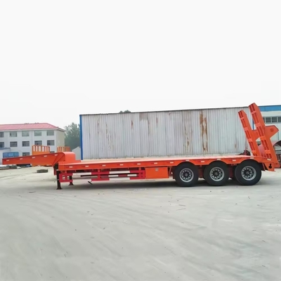Κατώτατο κρεβάτι/Lowboy ημιτελή ρυμουλκούμενα 3/4 άξονα χαμηλό φορτωτή ρυμουλκούμενα 13500X3000X1550 χιλιοστόμετρα