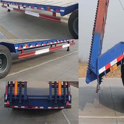 Κατώτατο κρεβάτι/Lowboy ημιτελή ρυμουλκούμενα 3/4 άξονα χαμηλό φορτωτή ρυμουλκούμενα 13500X3000X1550 χιλιοστόμετρα