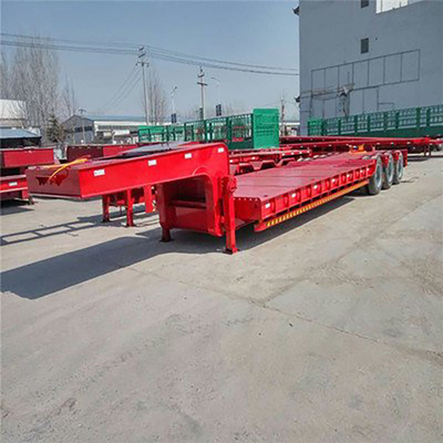Κατώτατο κρεβάτι/Lowboy ημιτελή ρυμουλκούμενα 3/4 άξονα χαμηλό φορτωτή ρυμουλκούμενα 13500X3000X1550 χιλιοστόμετρα