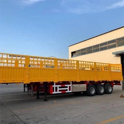 40ft 3 άξονες 60tons Drop Side Wall Fence Semi-Trailer Horse Trailer Fences Semi-Trailer
