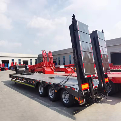 50 τόνους χαμηλόκρεμα Semi Truck χαμηλόκρεμα Trailers για βαρύ εξοπλισμό σε προσιτές τιμές