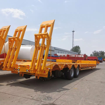 1820mm Tread Lowboy 100 Ton 4/6 Άξονες Lowbed Low Boy Semi Trailer για προσαρμογή