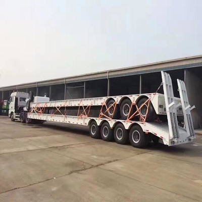40ft 60ft Semi Trailer Lowbed με μακρύ λαιμό και τρεις γραμμές έξι άξονες Latest Version