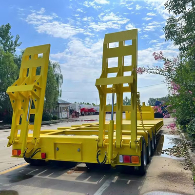40ft 60ft Semi Trailer Lowbed με μακρύ λαιμό και τρεις γραμμές έξι άξονες Latest Version