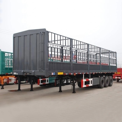 Υπηρεσία μετά την πώληση 1 έτος Hot 3 Axle Barn Semi Trailer Fence Trailer Custom Length