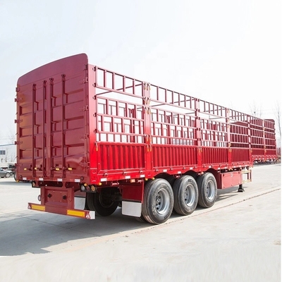 30-100 τόνων Drop Side Wall Warehouse Type Side Wall Fence Cargo Semi-trailer για χάλυβα