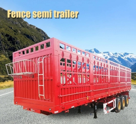 30-100 τόνων Drop Side Wall Warehouse Type Side Wall Fence Cargo Semi-trailer για χάλυβα