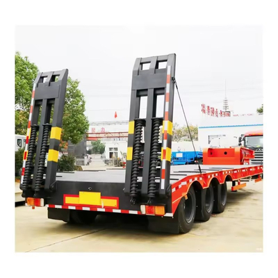 3 άξονες 60t Lowboy Trailer Tread 2240mm Εγχειρίδιο προσγείωσης ποδιού για τη μεταφορά ημιαπαίγνιο