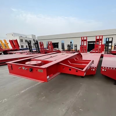 13 τόνων οξυγόνο Lowboy Semi Trailers με Dolly 3 4 5 οξυγόνο 80 τόνων οξυγόνο Semi Truck Trailer από χάλυβα