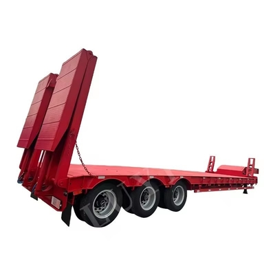 13 τόνων οξυγόνο Lowboy Semi Trailers με Dolly 3 4 5 οξυγόνο 80 τόνων οξυγόνο Semi Truck Trailer από χάλυβα