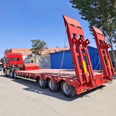 13 τόνων οξυγόνο Lowboy Semi Trailers με Dolly 3 4 5 οξυγόνο 80 τόνων οξυγόνο Semi Truck Trailer από χάλυβα