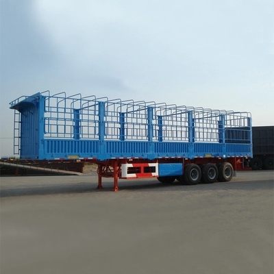40FT Semi Trailer Κεραμίδας πλευράς για ελαφρύ φορτίο βαθμό flatbed κοντέινερ προσαρμογή