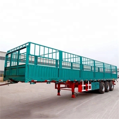 40FT Semi Trailer Κεραμίδας πλευράς για ελαφρύ φορτίο βαθμό flatbed κοντέινερ προσαρμογή