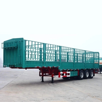40FT Semi Trailer Κεραμίδας πλευράς για ελαφρύ φορτίο βαθμό flatbed κοντέινερ προσαρμογή