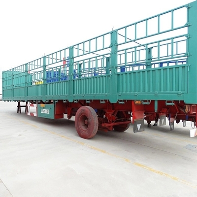 40FT Semi Trailer Κεραμίδας πλευράς για ελαφρύ φορτίο βαθμό flatbed κοντέινερ προσαρμογή