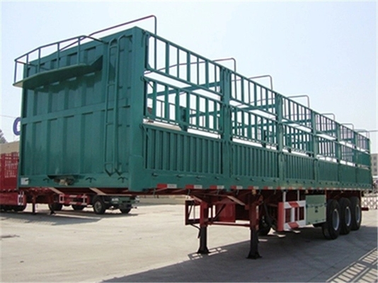 40FT 3 άξονες Flatbed φορτηγό φράχτη Semi trailer με 8.12.16 Αριθμός ελαστικού και τύπος φορτηγού