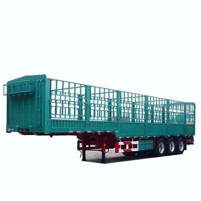 40FT 3 άξονες Flatbed φορτηγό φράχτη Semi trailer με 8.12.16 Αριθμός ελαστικού και τύπος φορτηγού