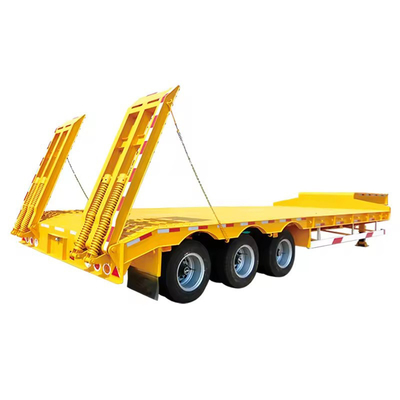 13500X3000X1550 mm 8 άξονες 120 τόνων χωρητικότητα φόρτωσης 100ft επίπεδα χαμηλό κρεβάτι ημικυριόδρομο