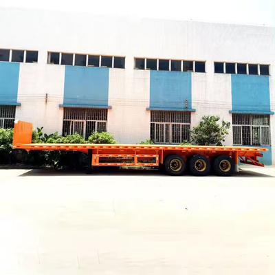 Προσαρμογή 3 Άξονες 80t Lowbed Lowboy Low Flatbed Loader Drop Deck Trailers 1820mm