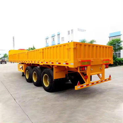 60ton 20ft Flat Bed Container 40ft Flatbed Semi Truck Trailer με μεγάλη χωρητικότητα φορτίου