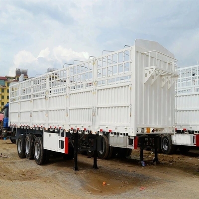 Υποστήριξη 5,8 τόνων 3-άξονα Grid Format Semi Trailers με Fence Board Trailers Προσαρμόσιμες
