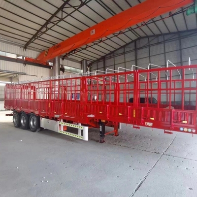 Υποστήριξη 5,8 τόνων 3-άξονα Grid Format Semi Trailers με Fence Board Trailers Προσαρμόσιμες