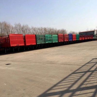 Υποστήριξη 5,8 τόνων 3-άξονα Grid Format Semi Trailers με Fence Board Trailers Προσαρμόσιμες