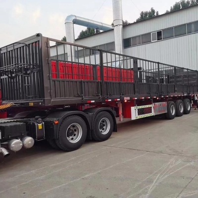 Υποστήριξη 5,8 τόνων 3-άξονα Grid Format Semi Trailers με Fence Board Trailers Προσαρμόσιμες