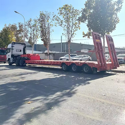 Χειροκίνητο προσγείωση 5 άξονας 80 τόνων χαμηλής φόρτωσης ρυμουλκούμενο για την μεταφορά εκσκαφέα γερανού
