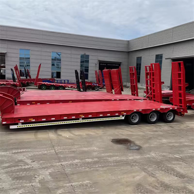 Χειροκίνητο προσγειωτικό πόδι 60-80 τόνων Lowboy Semi Trailer με Dolly 3 4 5 Άξονα 1820mm Περπατητήρα