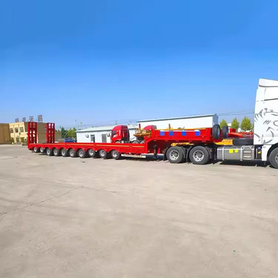 Χειροκίνητο προσγειωτικό πόδι 60-80 τόνων Lowboy Semi Trailer με Dolly 3 4 5 Άξονα 1820mm Περπατητήρα