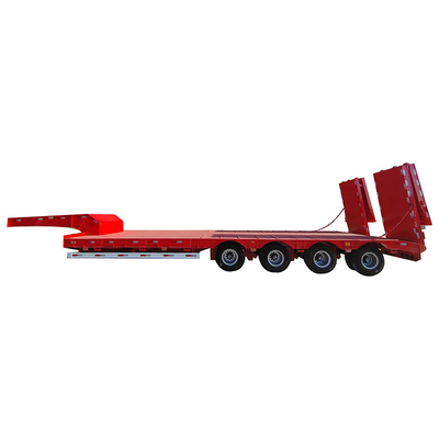 Χειροκίνητο προσγειωτικό πόδι 60-80 τόνων Lowboy Semi Trailer με Dolly 3 4 5 Άξονα 1820mm Περπατητήρα