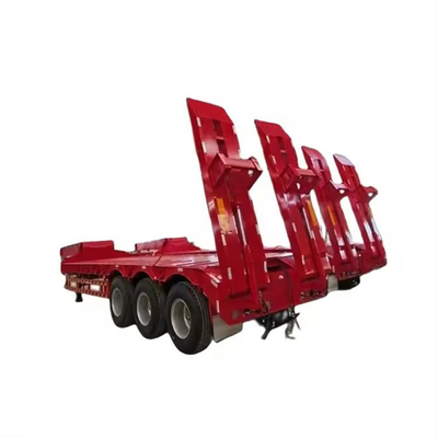 Χειροκίνητο προσγειωτικό πόδι 60-80 τόνων Lowboy Semi Trailer με Dolly 3 4 5 Άξονα 1820mm Περπατητήρα