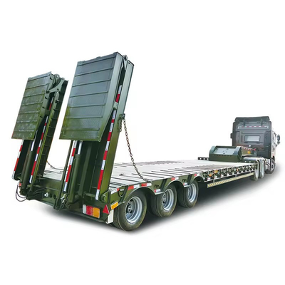 13t Axle Shengrun του Καζακστάν 3 4 άξονες χαμηλόκρεμα Semi Trailer Συμβουλευτείτε την Υπηρεσία Πελατών