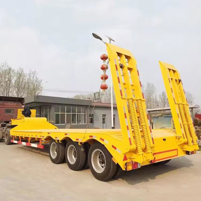 13t Axle Shengrun του Καζακστάν 3 4 άξονες χαμηλόκρεμα Semi Trailer Συμβουλευτείτε την Υπηρεσία Πελατών
