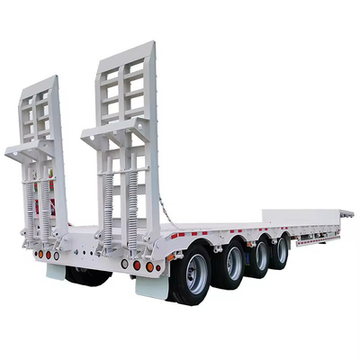Κατώτατο κρεβάτι τροχόσπιτο Lowboy Flatbed Truck Iron Tread 1820mm Heavy Duty 3 Άξονες 100t