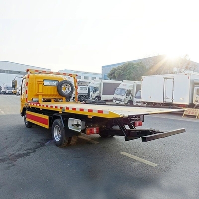 3 τόνων ελαφρύ φορτίο I-Suzu Kv100 4X2 Slide Flat Bed Recovery Tow Truck για το Κιργιζιστάν