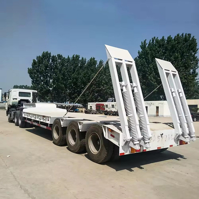 6 άξονες 15m 60ft επίπεδα χαμηλό κρεβάτι Lowboy Semi Trailers με 13t Άξονας για παράδοση