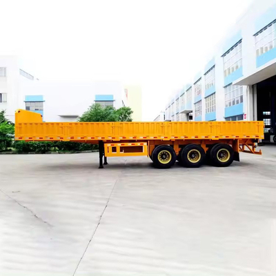 40ft 3 άξονες χαμηλό κρεβάτι περιέκτη Gooseneck επίπεδο έξι άξονα με ευρεία αναρρίχηση