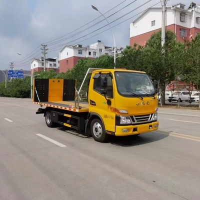 4X2 Flat Bed Recovery Truck για μεταφορά οχημάτων Προσαρμόσιμο κινέζικο ρυμουλκούμενο