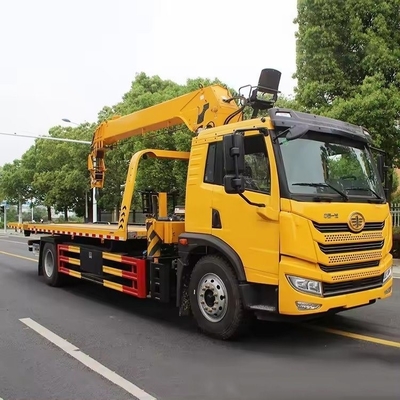 Qing Ling 4*2 Low Angle Full Land Flatbed Tow Truck Wrecker για τεχνική υποστήριξη σε απευθείας σύνδεση